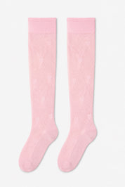 Calcetas largas corazón Rosa