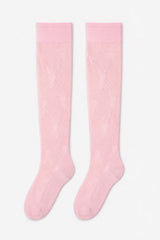 Calcetas largas corazón Rosa