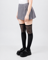 Calcetines largos negros rayas