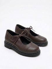 Zapato lazos Emily Café