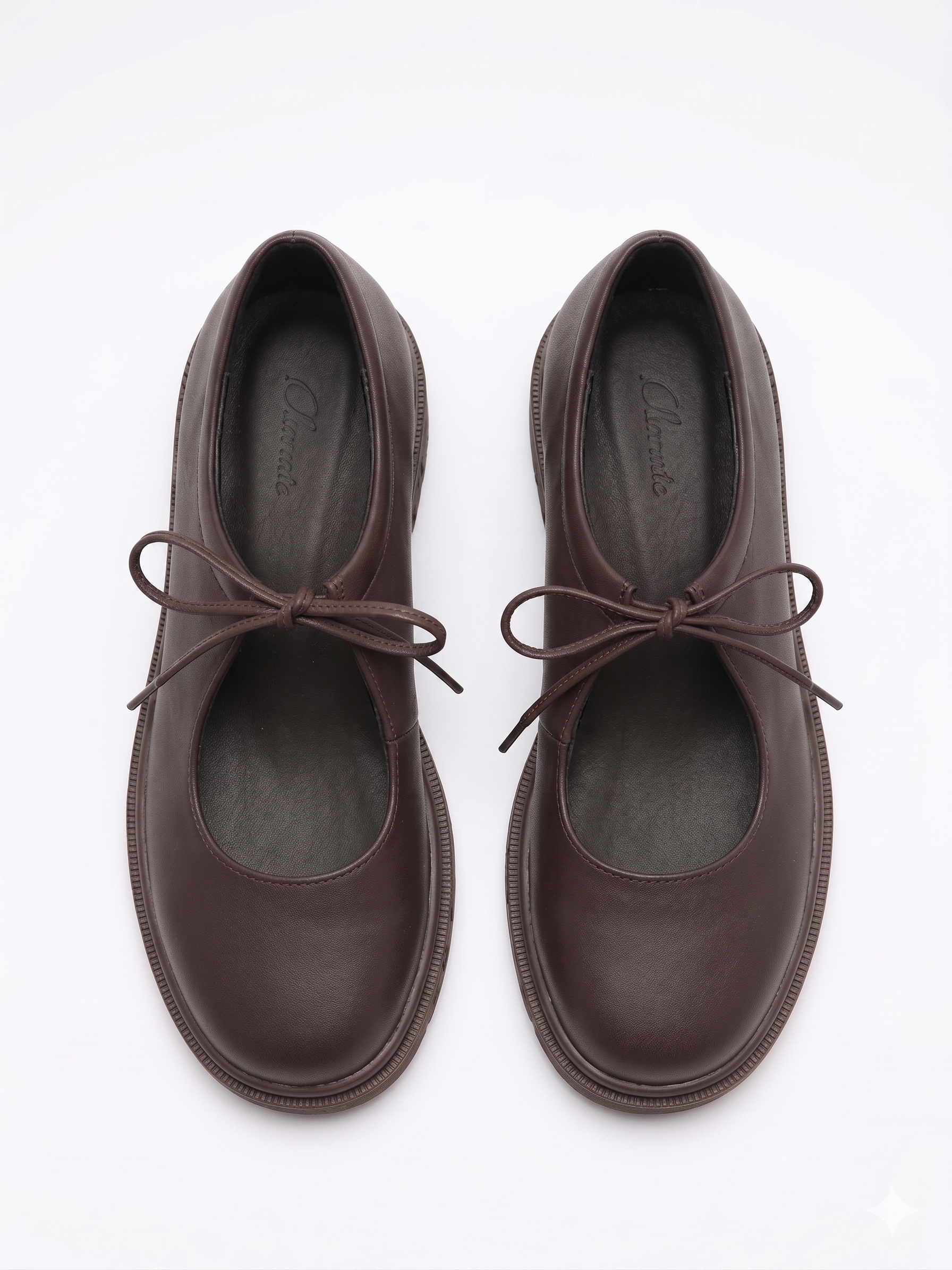 Zapato lazos Emily Café