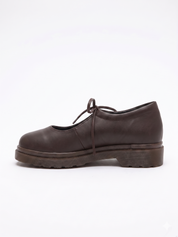 Zapato lazos Emily Café