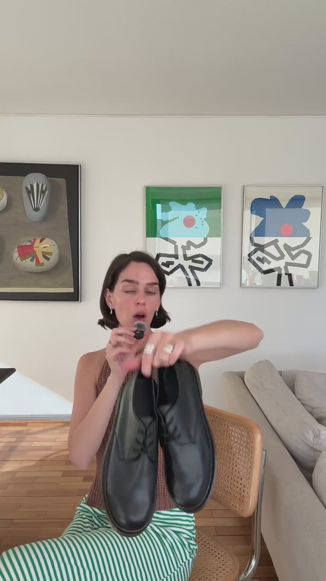 Zapato oxford negro Handmade isadora